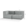 Sofá 2 Lugares Modular Roberta (172x86cm) c/ Oferta da Impermeabilização