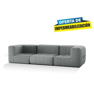 Sofá 3 Lugares Modular Roberta (258x86cm) c/ Oferta da Impermeabilização