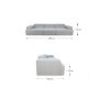 Sofá 3 Lugares Modular Everest (288x100cm) c/ Oferta da Impermeabilização