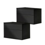 Pack 2 Mesas de Cabeceira One (Preto)