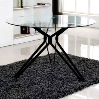 Mesa de comedor redonda de río
