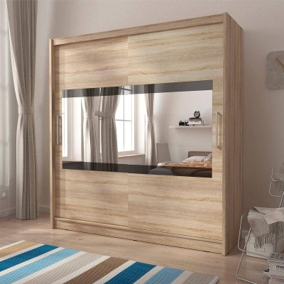 Armario 2 puertas correderas con espejo decorativo Maja 4