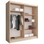 Armario 2 puertas correderas con espejo decorativo Maja 4