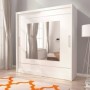 Armario 2 Puertas Correderas c/ Espejo Decorativo Maja 9