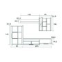 Mueble de Salón Completa Hakon (s/ Luz LED)