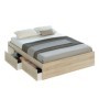 Pack Dormitorio Completo Alaya/Kendra + Somier + Colchón Premium 17HR (190x150cm)