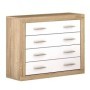 Pack Dormitorio Lara c/ Canapé (Cambria/Blanco) + Colchón Doctor Back Premium 17HR (190x150cm)