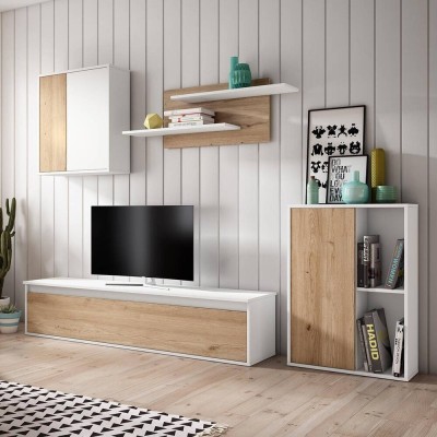 Mueble de Salón Completo Legos 70562 (Naturale/Blanco Matte)