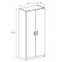 Armario 2 Puertas Batientes Champion