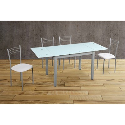 Pack Mesa de Cocina Extensible Modelo 70 + 4 Sillas Modelo 20