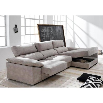 Sofá 2 Plazas + Chaise Long Marselha (265x155cm)
