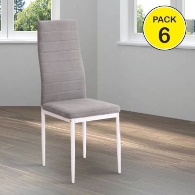 Pack de 6 Sillas Yuri (Patas Blancas)