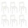 Pack de 6 Sillas Top (Blanco)