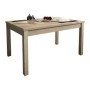 Pack Mesa de Salón-Comedor Extensible Lara (Cambria) + 4 Sillas San (Beige)