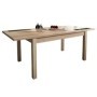 Pack Mesa de Salón-Comedor Extensible Lara (Cambria) + 4 Sillas San (Beige)