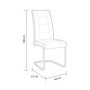 Pack Mesa de Salón-Comedor Extensible Lara (Cambria) + 4 Sillas San (Beige)