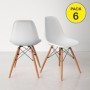 Pack de 6 Sillas Dinamarca (Blanco)