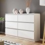 Pack Dormitorio Completo Isadora c/ Espejo/Malwa M1 + Somier (200x160cm)