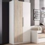 Pack Dormitorio Completo Estelle c/ Armario + Somiers + 2 Colchones Basic 15HR (190x90cm)