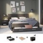 Pack Dormitorio Completo Richmond con 2 Mesitas de Noche + Somier (200x160cm)