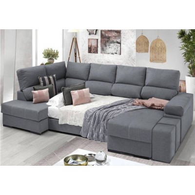 Sofá Esquina c/ Chaise Long e Cama Colorado (200x340x175cm)