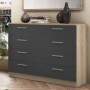 Pack Dormitorio Completo Monika/Orlando c/ Cómoda + Somier (200x160cm)