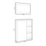 Mueble de Recibidor c/ Zapatero y Espejo Adhara