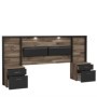 Pack Cabecero + 2 Mesitas de Noche Clair (c/ Luz LED)