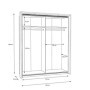 Armario 2 Puertas Correderas Clair (c/ Luz LED)
