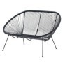 Pack Sofá 2 Lugares + 2 Sillones Le Cabana (Negro)