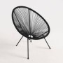 Pack Sofá 2 Lugares + 2 Sillones Le Cabana (Negro)
