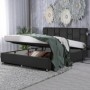 Estructura Cama King + Somier Abatible y Fondos