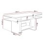 Mesa de Centro Convertible en Mesa de Comedor L3