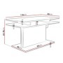 Mesa de Centro Convertible en Mesa de Comedor L2