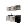 Pack Cocina Mela 120cm (Oak Artisan/Blanco) c/ Encimera (c/ Envio GRÁTIS)