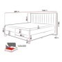 Cama Tango + Colchón con Topper Visco Tango