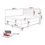 Estructura Cama + Colchón + Topper Visco Elegance