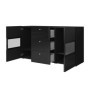 Aparador 2 Puertas + 3 Cajones Athens (c/ Luz Led)
