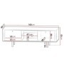 Base TV 160cm Cristal (c/ Luz LED)