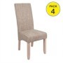 Pack de 4 Sillas Sagua (Beige)