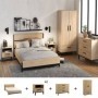 Pack Dormitorio Completo Craft c/ 2 Mesitas de Noche (190x140cm)