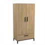 Pack Dormitorio Completo Craft c/ 2 Mesitas de Noche (190x140cm)