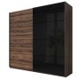 Pack Dormitorio Completo Galaxy (Marron) c/ Somier (200x160cm)