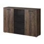 Pack Dormitorio Completo Galaxy (Marron) c/ Somier (200x160cm)