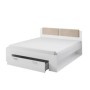 Pack Cama Galaxy (Blanca) c/ 2 Mesitas de Noche + Somier (200x180cm)