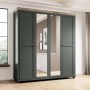 Armario 4 Puertas Batientes c/ Espejo Evora