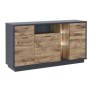 Aparador 3 Puertas + 2 Cajones Europa (c/ Luz LED)