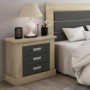 Pack Dormitorio Completo Orlando/Roncal (Roble/Grafito) + Somier (200x160cm)