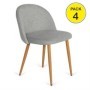 Pack de 4 sillas Zaragoza (Gris)