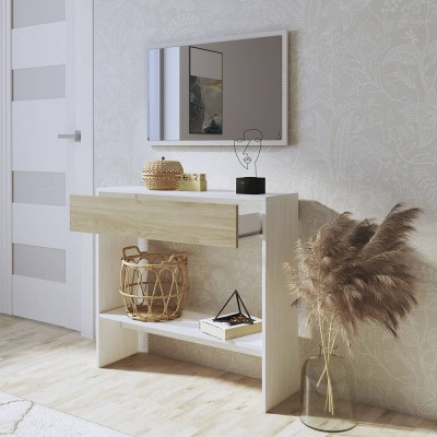 Mueble recibidor con espejo Donald